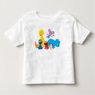 Sesamstraat   Kleurrijke Sesamstraat Vrienden Kinder Shirts