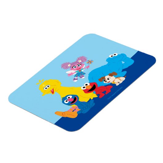 Sesamstraat | Kleurrijke Sesamstraat Vrienden Magneet (Linkerzijde)