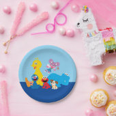 Sesamstraat | Kleurrijke Sesamstraat Vrienden Papieren Bordje (Feest)