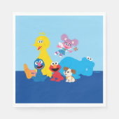 Sesamstraat | Kleurrijke Sesamstraat Vrienden Servet (Voorkant)