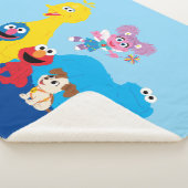 Sesamstraat | Kleurrijke Sesamstraat Vrienden Sherpa Deken (3/4)