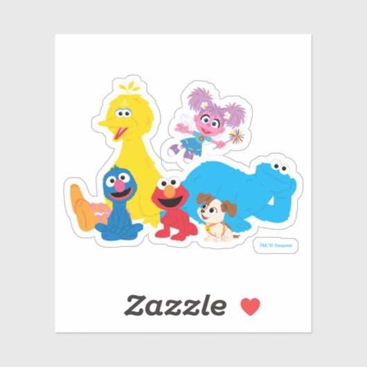 Sesamstraat | Kleurrijke Sesamstraat Vrienden Sticker (Vel)