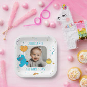 Sesamstraat | Koekjesmonster 1e verjaardag Papieren Bordje (Feest)