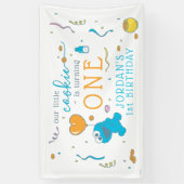 Sesamstraat | Koekjesmonster 1e verjaardag Spandoek (Verticaal)