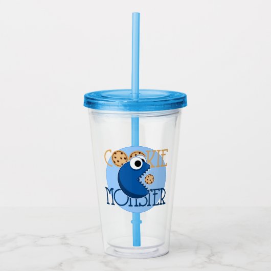Sesamstraat | Koekjesmonster Acryl Drinkbeker (Voorkant)
