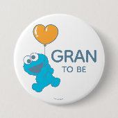 Sesamstraat | Koekjesmonster Baby shower oma Ronde Button 7,6 Cm (Voorkant)