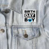 Sesamstraat | Koekjesmonster - Birthday Boy Vierkante Button 5,1 Cm (In situ)
