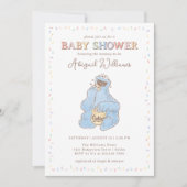 Sesamstraat Koekjesmonster Confetti Baby shower Kaart (Voorkant)