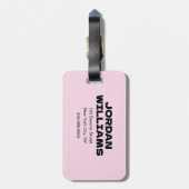 Sesamstraat | Koekjesmonster geniet van het leven Bagagelabel (Achterkant verticaal)