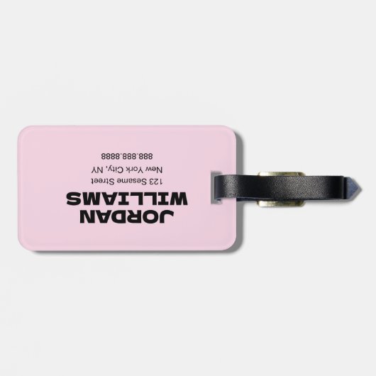 Sesamstraat | Koekjesmonster geniet van het leven Bagagelabel (Achterkant horizontaal)