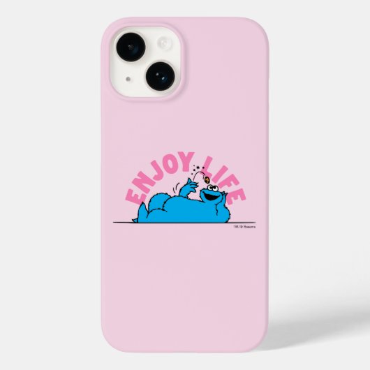 Sesamstraat | Koekjesmonster geniet van het leven Case-Mate iPhone Case (Achterkant)