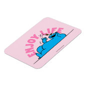 Sesamstraat | Koekjesmonster geniet van het leven Magneet (Linkerzijde)