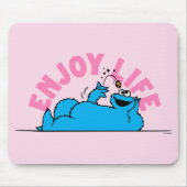 Sesamstraat | Koekjesmonster geniet van het leven Muismat (Voorkant)