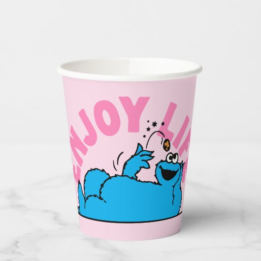 Sesamstraat | Koekjesmonster geniet van het leven Papieren Bekers (Links)