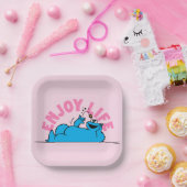 Sesamstraat | Koekjesmonster geniet van het leven Papieren Bordje (Feest)