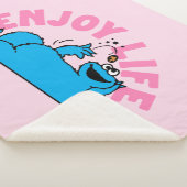 Sesamstraat | Koekjesmonster geniet van het leven Sherpa Deken (3/4)