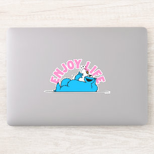 Sesamstraat Koekjesmonster geniet van het leven Sticker