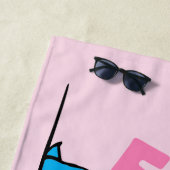 Sesamstraat | Koekjesmonster geniet van het leven Strandlaken (In situ)