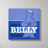 Sesamstraat | Koekjesmonster Haal adem Canvas Afdruk (Voorkant)