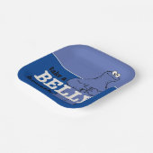 Sesamstraat | Koekjesmonster Haal adem Papieren Bordje (Gebogen)