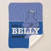 Sesamstraat | Koekjesmonster Haal adem Sherpa Deken (Voorkant)