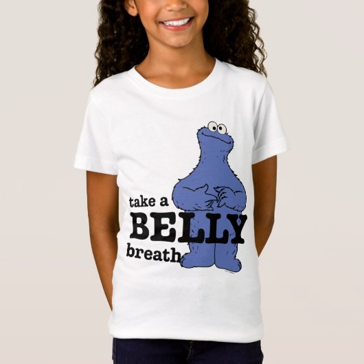 Sesamstraat | Koekjesmonster Haal adem T-shirt (Voorkant)