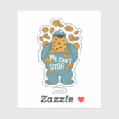 Sesamstraat | Koekjesmonster - Ik kan niet stoppen Sticker (Vel)