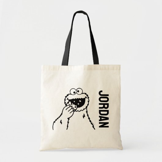Sesamstraat | Koekjesmonster | Jouw namen toevoege Tote Bag (Voorkant)