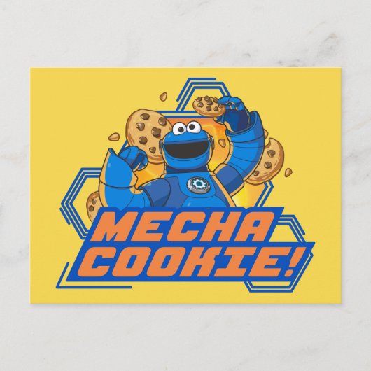 Sesamstraat | Koekjesmonster Mecha Cookie. Briefkaart (Voorkant)