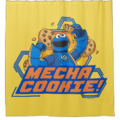 Sesamstraat | Koekjesmonster Mecha Cookie. Douchegordijn (Voorkant)