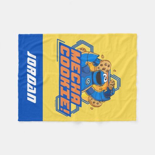 Sesamstraat | Koekjesmonster Mecha Cookie. Fleece Deken (Voorkant (Horizontaal))