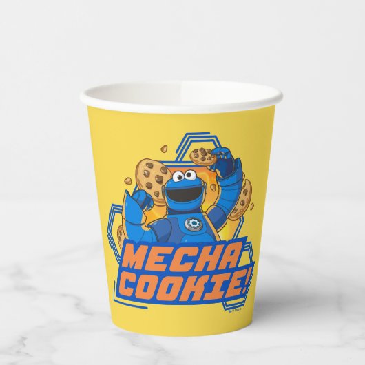 Sesamstraat | Koekjesmonster Mecha Cookie. Papieren Bekers (Links)