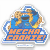 Sesamstraat | Koekjesmonster Mecha Cookie. Sticker (Voorkant)