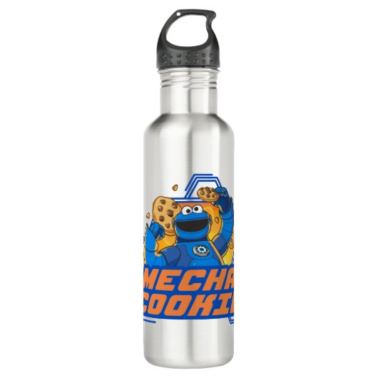 Sesamstraat | Koekjesmonster Mecha Cookie. Waterfles (Voorkant)