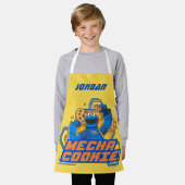 Sesamstraat | Koekjesmonster Mecha | Naam toevoege Schort (Gedragen)