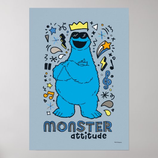 Sesamstraat | Koekjesmonster - Monsterhouding Poster (Voorkant)
