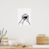 Sesamstraat | Koekjesmonster Poster (Keuken)
