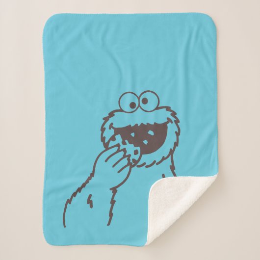 Sesamstraat | Koekjesmonster Sherpa Deken (Voorkant)