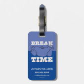 Sesamstraat | Koekjesmonster | Uw gegevens toevoeg Bagagelabel (Achterkant verticaal)