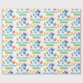 Sesamstraat Koekjesmonster Voedselvrachtwagen Cadeaupapier (Vlak)