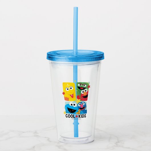 Sesamstraat | Koel Kinder Acryl Drinkbeker (Voorkant)
