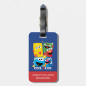 Sesamstraat | Koel Kinder Bagagelabel (Achterkant verticaal)