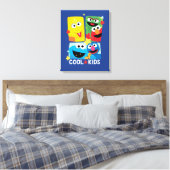 Sesamstraat | Koel Kinder Canvas Afdruk (Insitu (Slaapkamer))