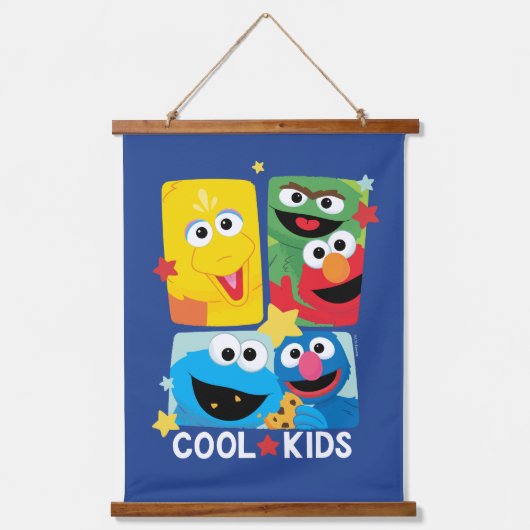 Sesamstraat | Koel Kinder Hangend Wandkleed (Voorkant)