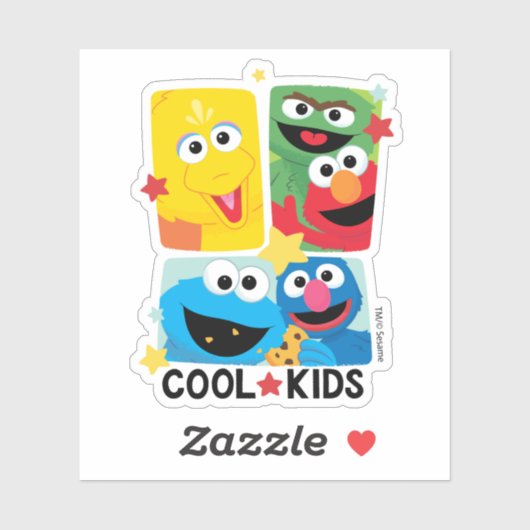 Sesamstraat | Koel Kinder Sticker (Vel)