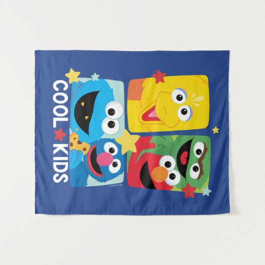 Sesamstraat | Koel Kinder Wandkleed (Voorkant (horizontaal))