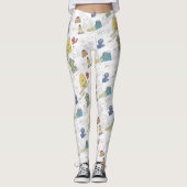 Sesamstraat |  komisch patroon leggings (Voorkant)