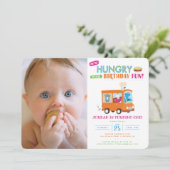 Sesamstraat | Kookie Monster Food Truck Birthday Kaart (Staand voorkant)