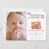 Sesamstraat | Kookie Monster Food Truck Birthday Kaart (Voorkant)