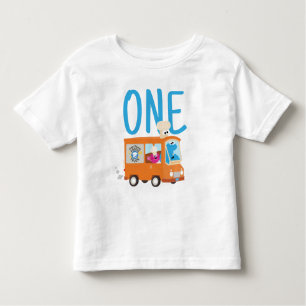 Sesamstraat Kookie Monster Food Truck Birthday Kinder Shirts